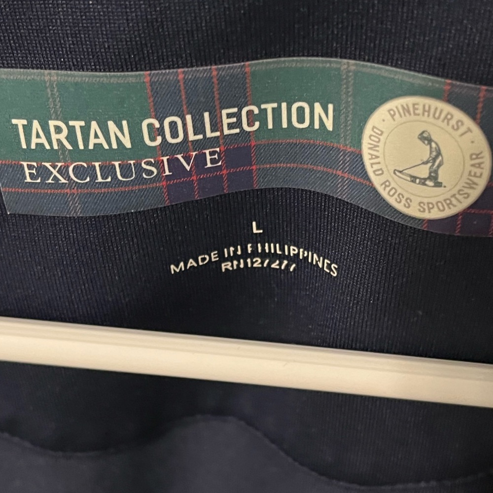 Pinehurst tartan collection.  Large golf shirt